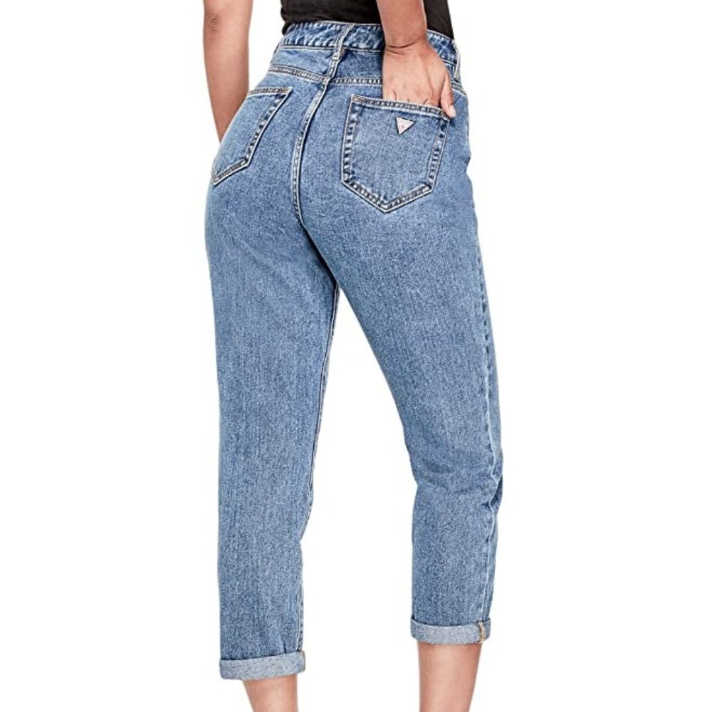 New GUESS Kiley High-Rise Jeans sz 27 -Medium wash - Picture 2 of 8